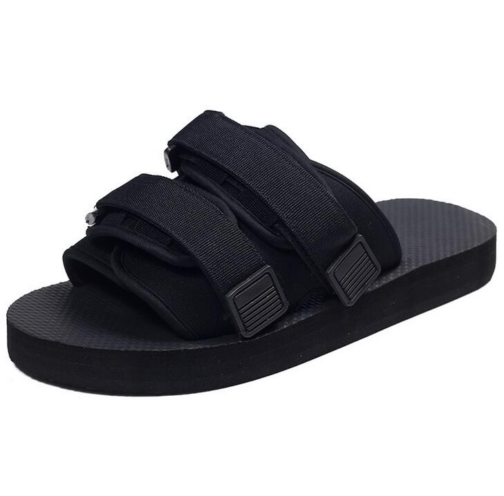 

Black hot summer men's and women's flat sandals and slippers fashion casual beach slippers flip boy and girl size 35-46