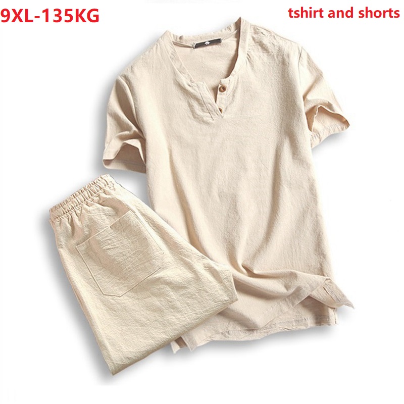 

Men's T-Shirts Plus Size 5XL 7XL 8XL 9XL T-shirt Men Summer Tees Short Sleeve And Shorts Vintage Japan Style V-neck Cotton Tshirt Black 130K, Gray