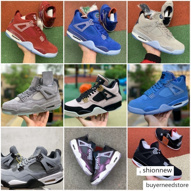 

Georgetown Hoyas 4 Oklahoma Sooners PE Florida Gators Basketball Shoes 4s UNC Powder Blue Cool Grey Silt Red Mens Designer Sneakers