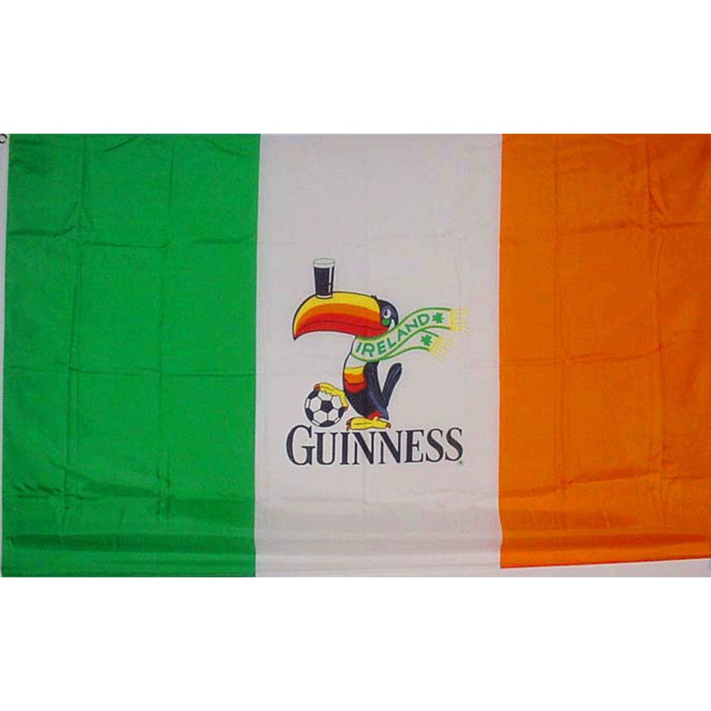 

Ireland Irish Guinness Guiness Beer Flag 3x5FT banner 100D 150X90CM Polyester brass grommets custom flag, Free Shipping