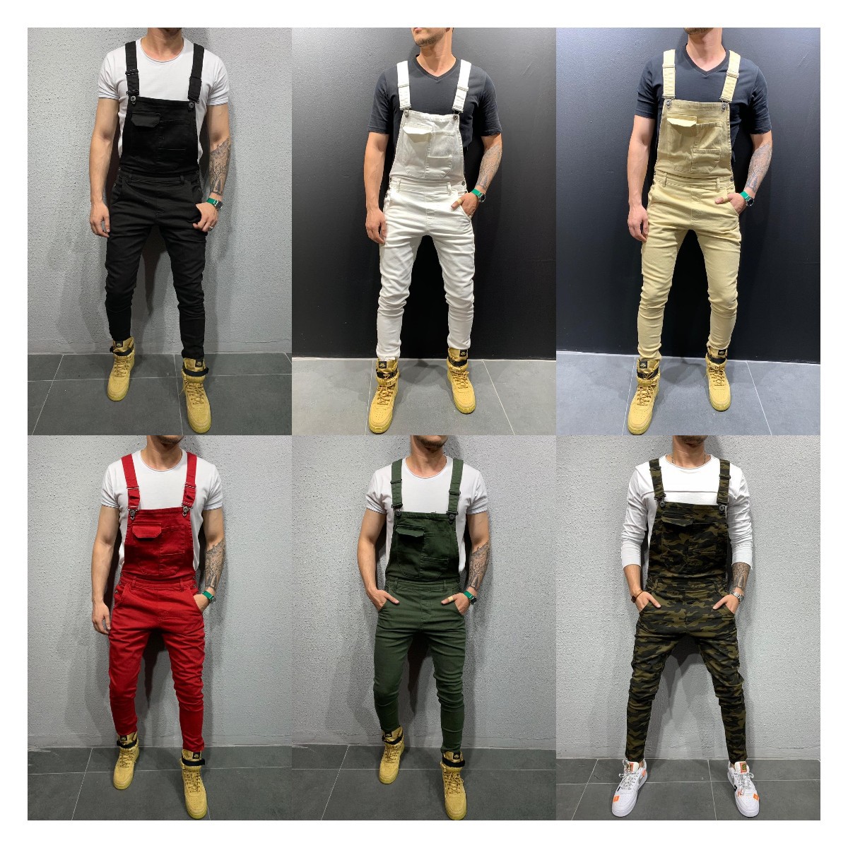 

Fashion Men's Ripped designer Jeans true Jumpsuits Hi Street Distressed Denim Bib Overalls For Man Suspender Pants Size S-XXXL jeans dsquared pant gallery dept, Blind color