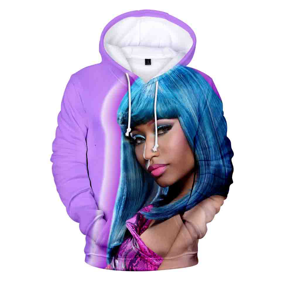 

3d hoodies pullover funny Nicki Minaj print fashion hip hop men women Hoodie hoody casual Long Sleeve 3D Hooded Sweatshirts tops, Beige