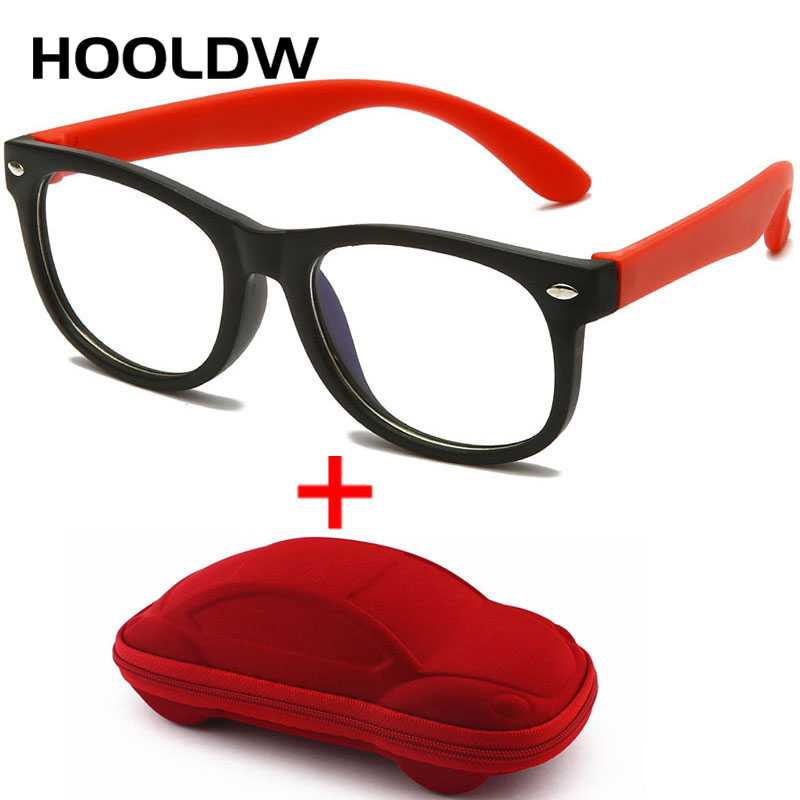 Square Blue Light Kids Glasses Children Optical Frame Eyewear Boy Girls Computer Clear Blocking Anti Reflective Eyeglasses UV400