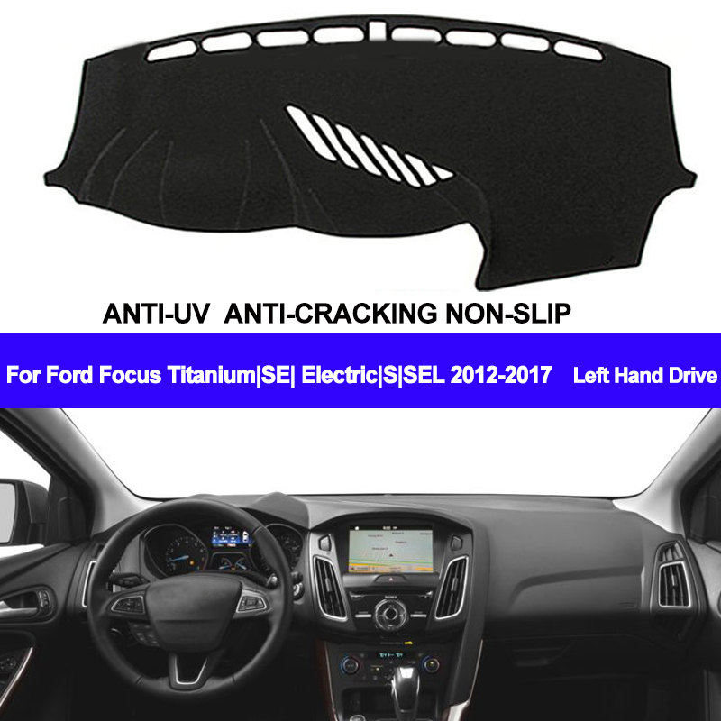 

TAIJS Car Dashboard Cover Dash Mat Dash Pad Carpet Dashmat Anti-UV For Focus Titanium /SE /Electric /S /SEL 2012-2016 2017