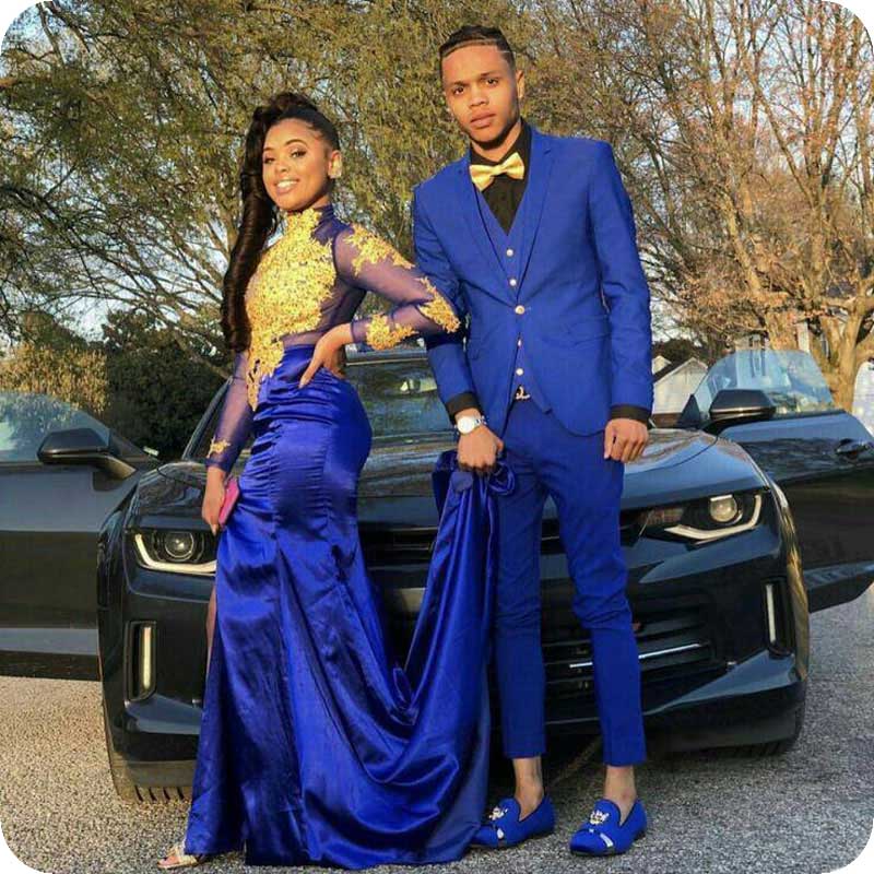 

Mens Suit Royal Blue Mens Wedding Suits Bridegroom Custom Made Slim Fit Formal Groom Wear Tuxedos Blazer Prom Best Man Costumes Pour Hommes, Same as image