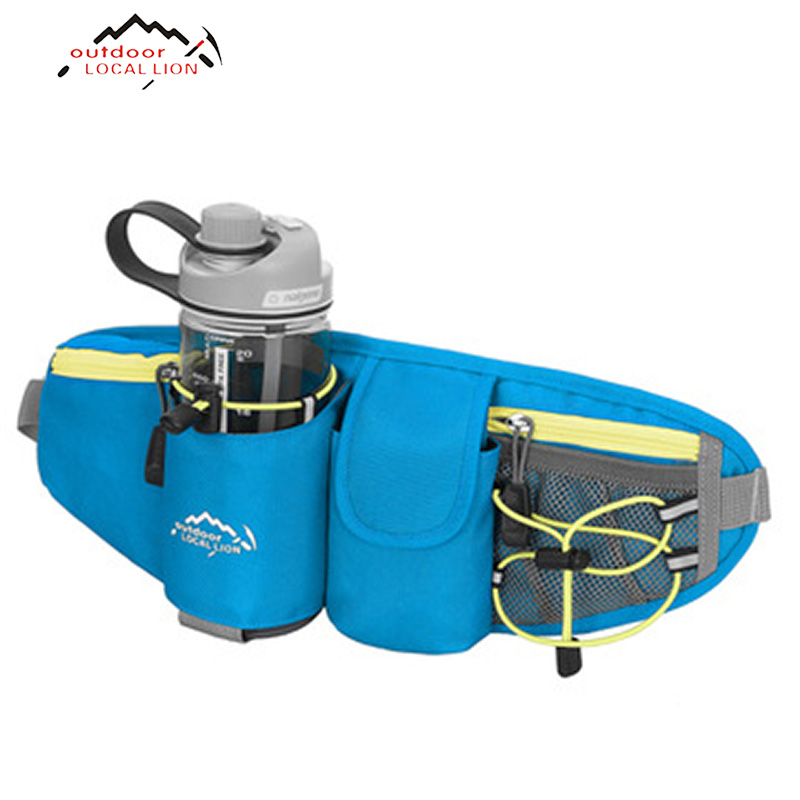 

LOCAL LION Jogging Waist Bag Running Fanny Pack Travel Pocket Wallet Pouch Cell Phone Holder Chest Cross-body Bag Running Belt, No 01