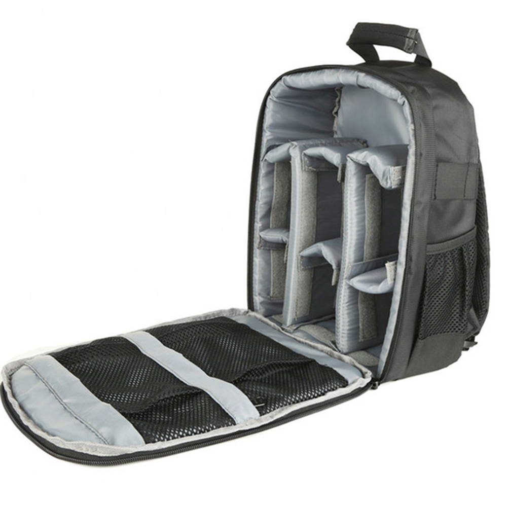 

Waterproof Functional DSLR Backpack Outdoor Portable Camera Video Shoulder Bag SLR Tripod Case Large Capacity- Multicolor