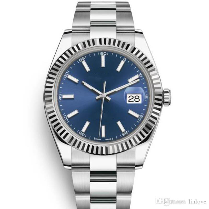 

fashion men Date Steel Domed bezel 114300 lady women Automatic mechanical movement Mechanical Mens Wristwatches Watch orologio Watches, Box