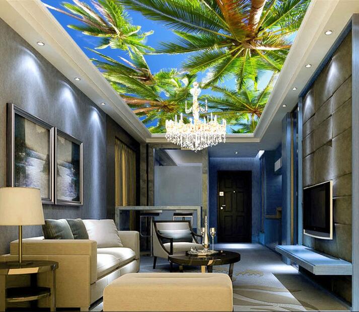 

3d ceiling murals wallpaper custom photo on the wall Aegean Coco Sky home decor living room 3d wall murals wallpaper for walls 3 d, Non-woven