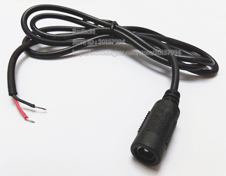 5 x 5.5x2.1mm male jack dc power adapter connector plug for cctv cameraFT