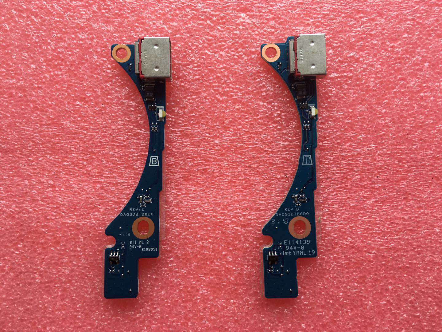 

High quality DA0G3DTBCD0 DA0G3BTB8E0 Connectors For HP TPN-Q211 15-DC Series Laptop USB Board 100% Fully Tested