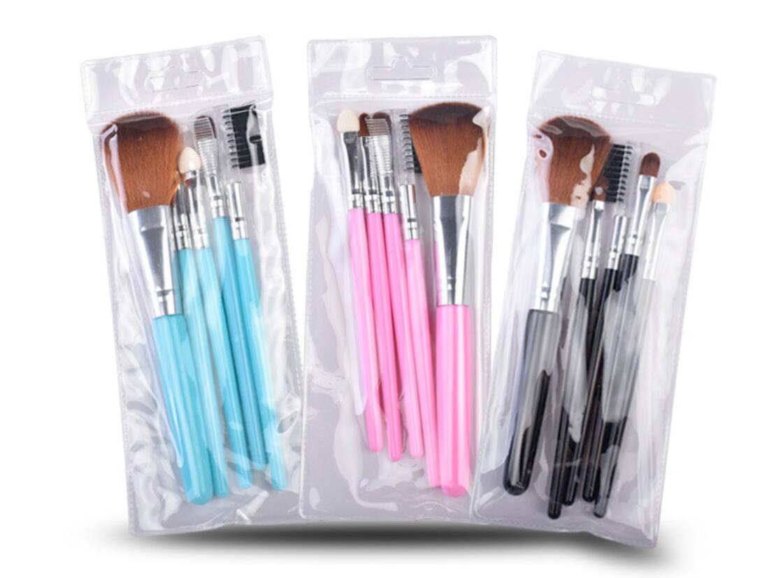 

Hot 5pcs Travel Portable Mini Eye Makeup Brushes Set for Eyeshadow Eyeliner Eyebrow Lip brues Make Up Brushes kit Professional tools