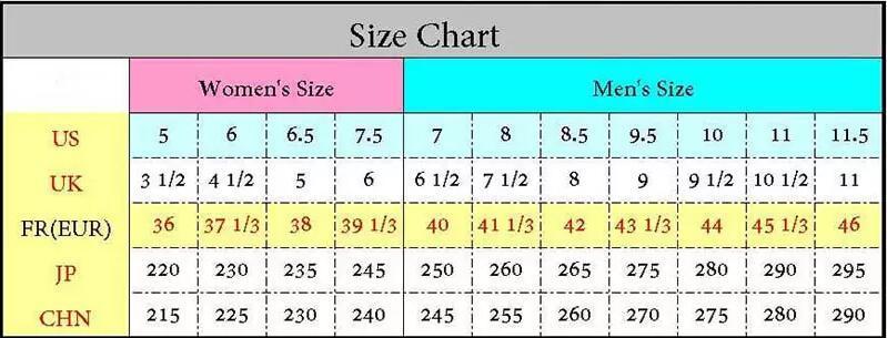 Yeezy Size Chart Mens