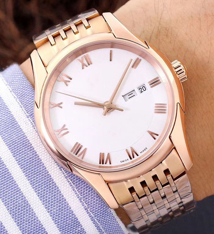 

Fine classic double calendar male watch 316 stainless steel case / strap automatic mechanical movement imported diamond film crystal mirror, Nude