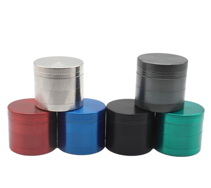 

New Flat Plum-pattern Zinc Alloy Smoke Grinder 40mm Mini Multi-color Grinder