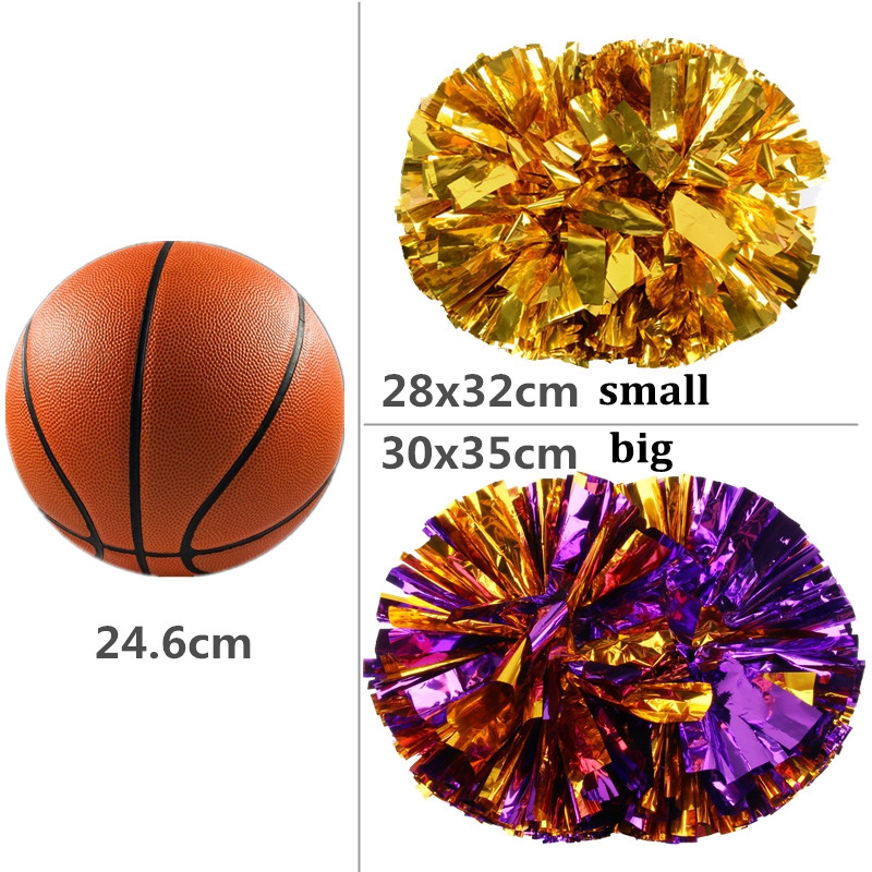 

10pcs Metal Cheerleading Pom Poms Aerobics Show Dance Hand Flowers