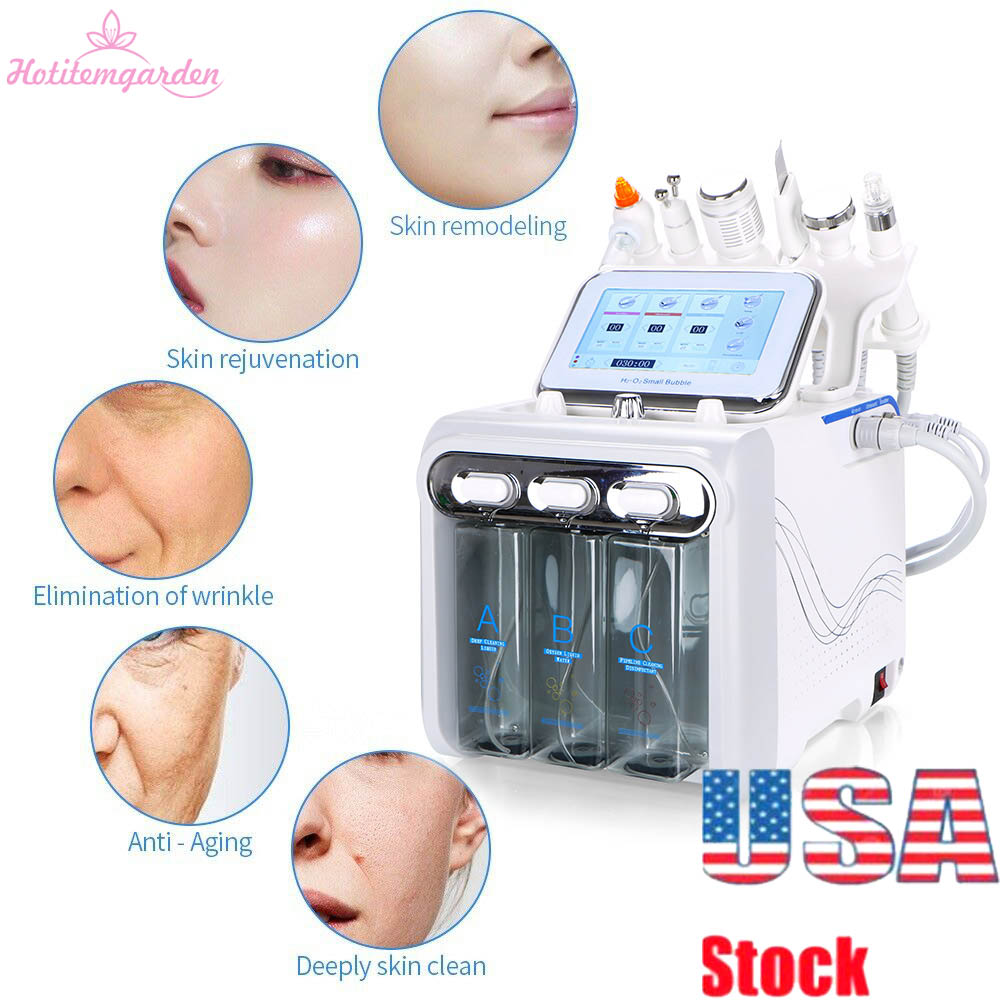 

USANew 6in1 Diamond Dermabrasion Photon Ultrasonic BIO Peeling Scrubber Skin Wrinkle Removal Anti-aging Spa Blackhead Removal Beauty Machine