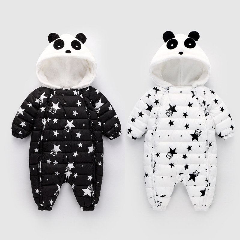 

Newborn Baby Winter Hoodie Clothes Infant Baby Climbing Outwear Rompers 0-2 years old Girls Boys Jumpsuit for Baby Clothing, Ivory