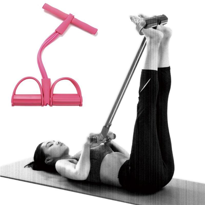 

2/4 Tube Strong Fitness Resistance Bands Latex Pedal Ropes Pilates Exerciser Foot Pull Equipment Slimming Sports Yoga fitne N5O3
