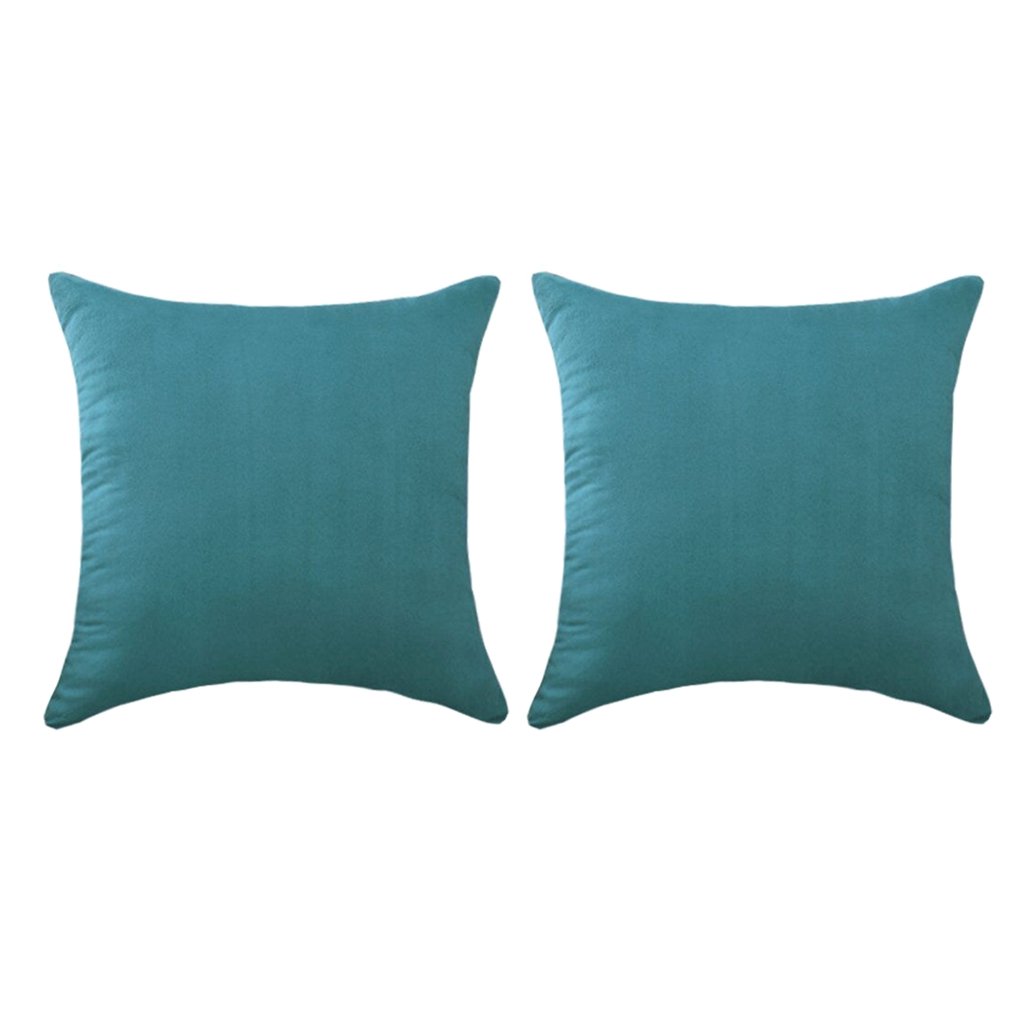 

2pcs sofa throw pillow cover velvet solid color pillow case 60x60cm / 24x24inch