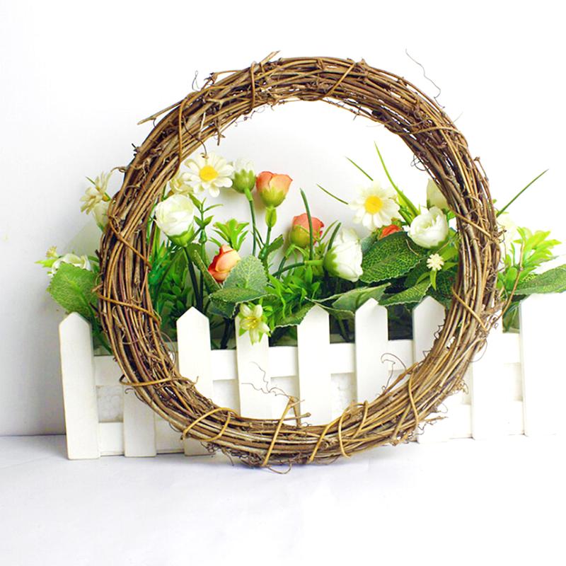 

Christmas Wreath Door Window Hanging Garland DIY Party Wedding Decoration Halloween Festival Home Party Supplies Easter Rattan, As pic