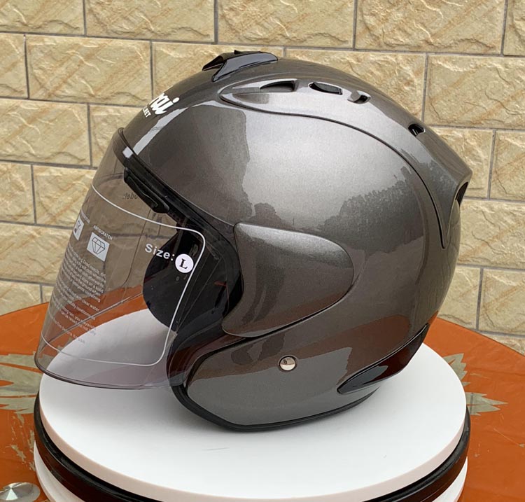 

4 motorcycle locomotive safety helmet summer half helmet men' half cover