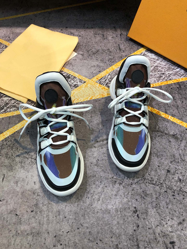 

luxury designer Shoes Fashion brand Lace Up Casual shoes Men Women shoes Flat with top quality designer Sneakers size 35-45, 01
