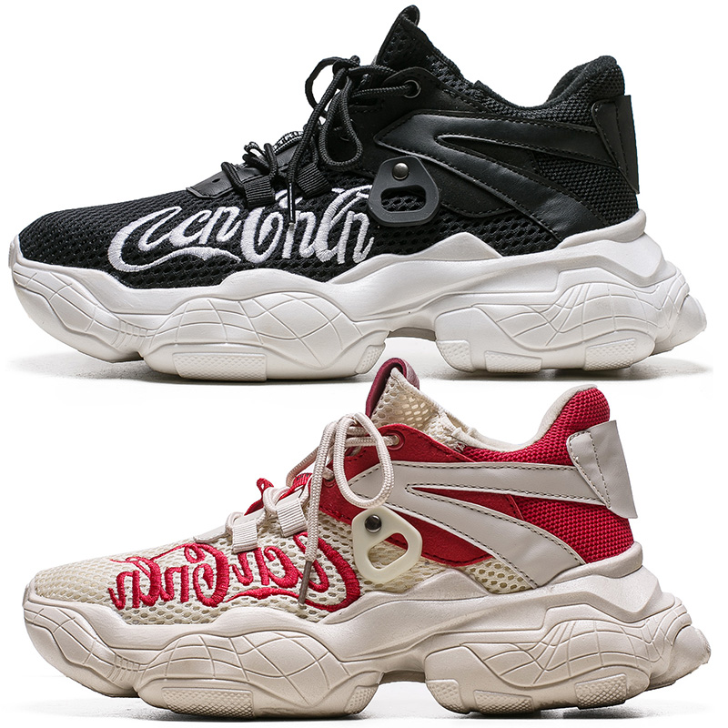

hot sale men women old dad shoes flying line red black white comfortable gym athletic trainers sports sneakers casual shoes 39-44, B1