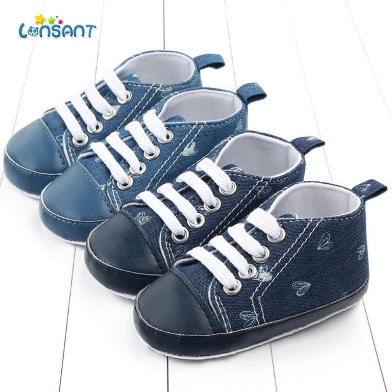 

LONSANT Classic Sports Sneakers Newborn Baby Boys Girls First Walkers Shoes Infant Toddler Soft Sole Anti-slip Baby Shoes, Db