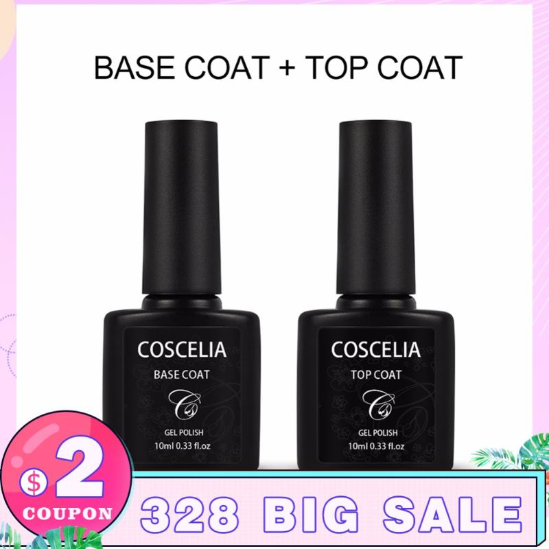 

2pc Top+Base Gel for Nails Tips Cover Manicure Nail Polish Sealer Disposable Soak off Matte Top Gel 10ml Manicure Salon Tools, B base gel