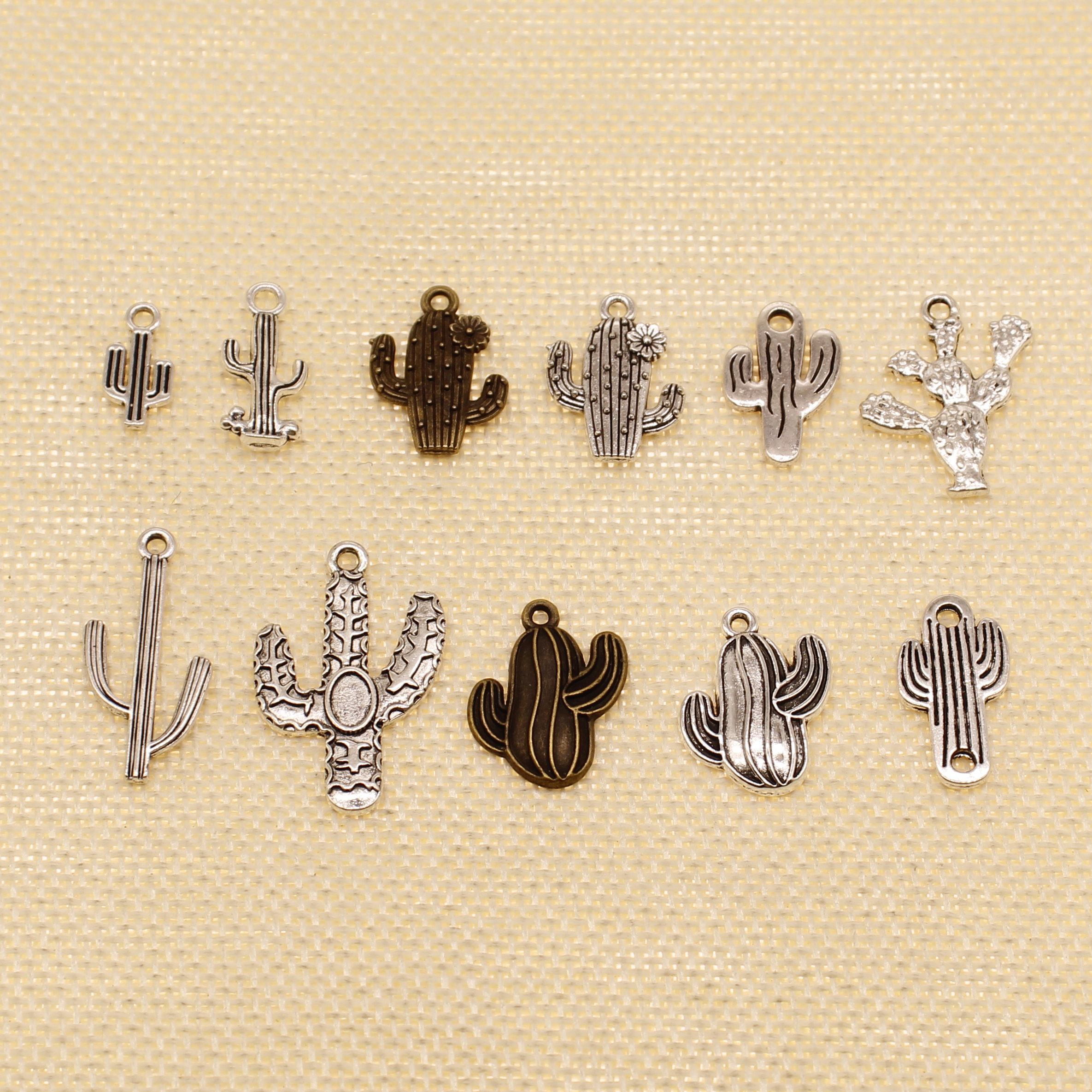 

60 Pieces Charm For Making Jewelry Diy Plant Cactus HJ192
