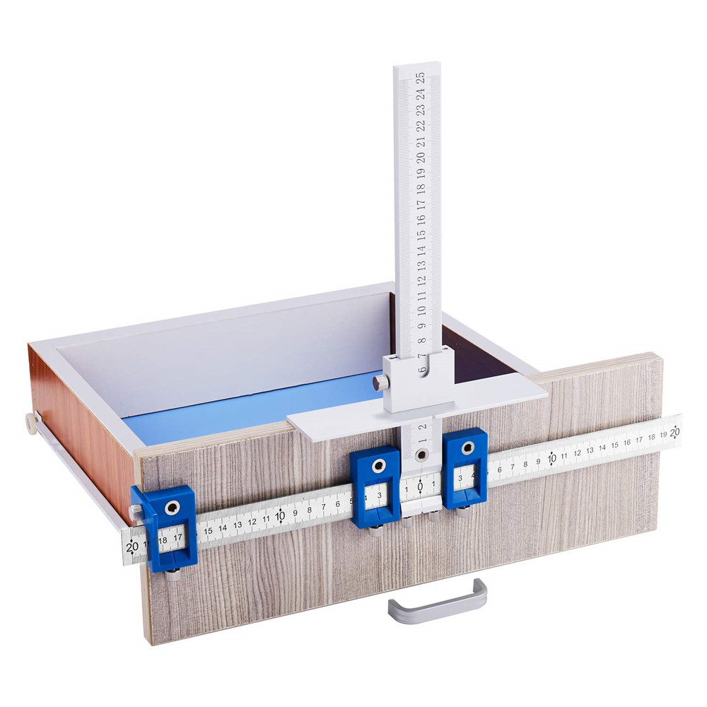

Drill Guide Sleeve Cabinet Hardware Jig Drawer Pull Wood Drilling Dowelling Hole Jig Furniture Punching Tool True Position Tools DEC518