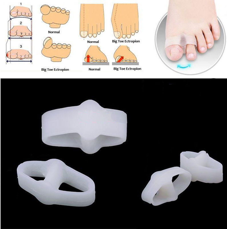 1 Pair Of Toe Separators Stretchers Straighteners Alignment Bunion Gel 2 Holes Pain Relief Foot Care Tools-image-438268743