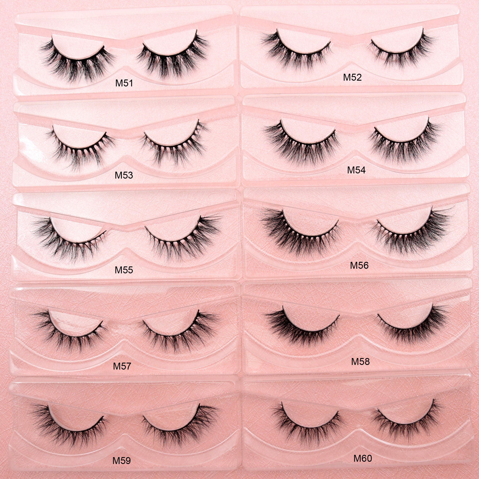 Visofree Eyelashes 3D Mink Lashes natural handmade volume soft lashes long eyelash extension real mink eyelash for makeup E01-image-488975909