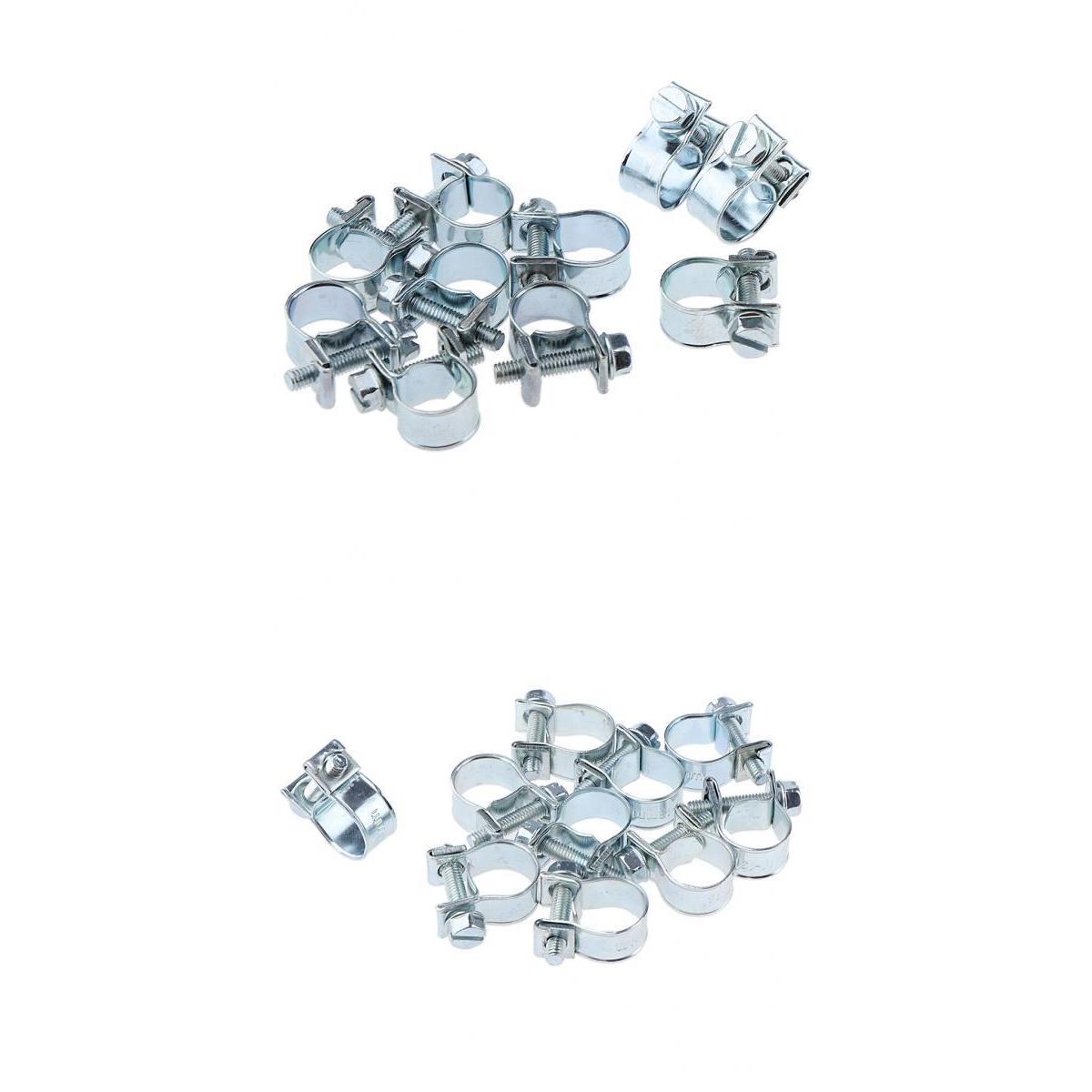 

20x adjustable drive hose pipe clips assortment kit Ã¸ 10 - 12mm & 11-13mm