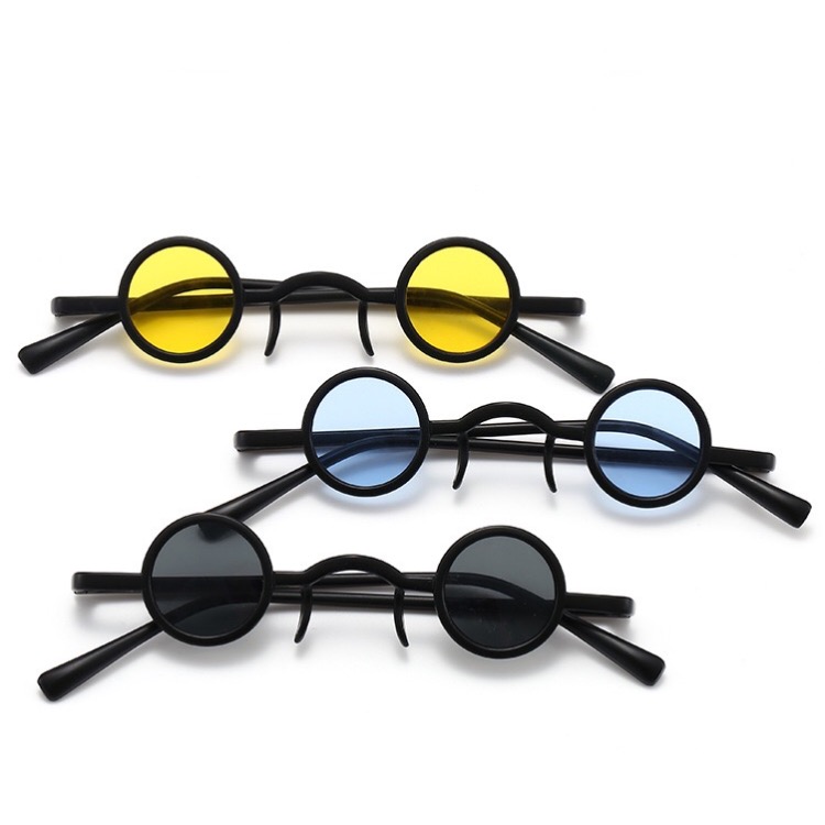 

Small Hip Hop Steampunk Sunglasses Retro Plastic Round Frame Sun Glasses For Women And Men 10 Colors Wholesale