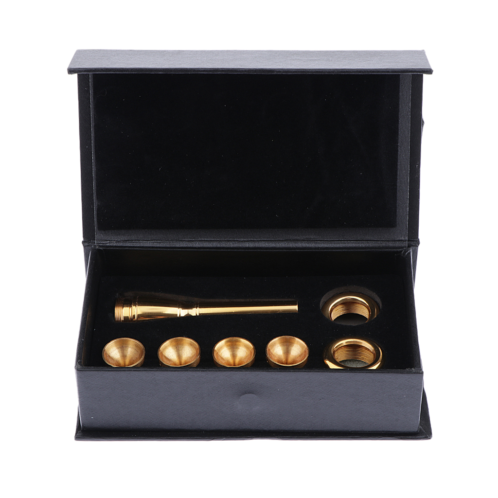 

2C 3C 2B 3B Mouthpiece For Bb Trumpet Brass Gold Plated Multi-Purpose Nozzle