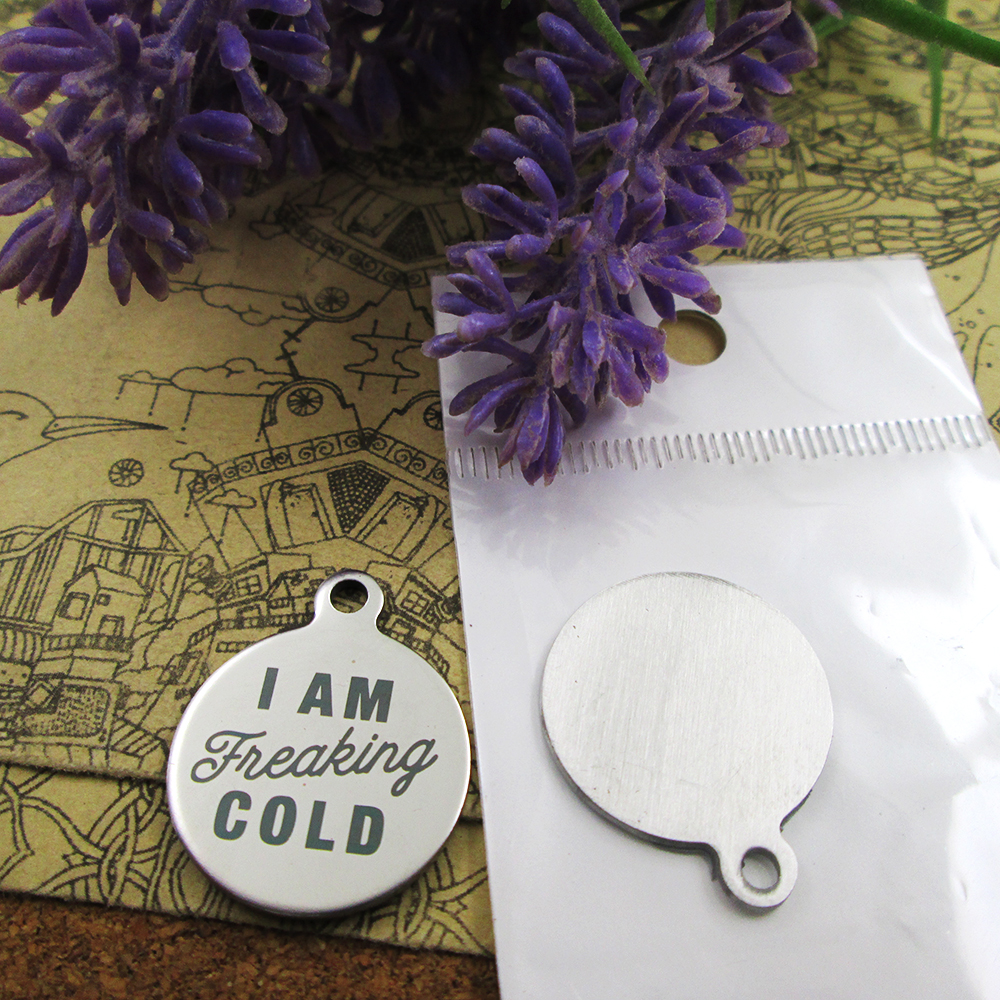 

40pcs--"I am freaking cold"stainless steel charms more style for choosing DIY Charms pendants for necklace