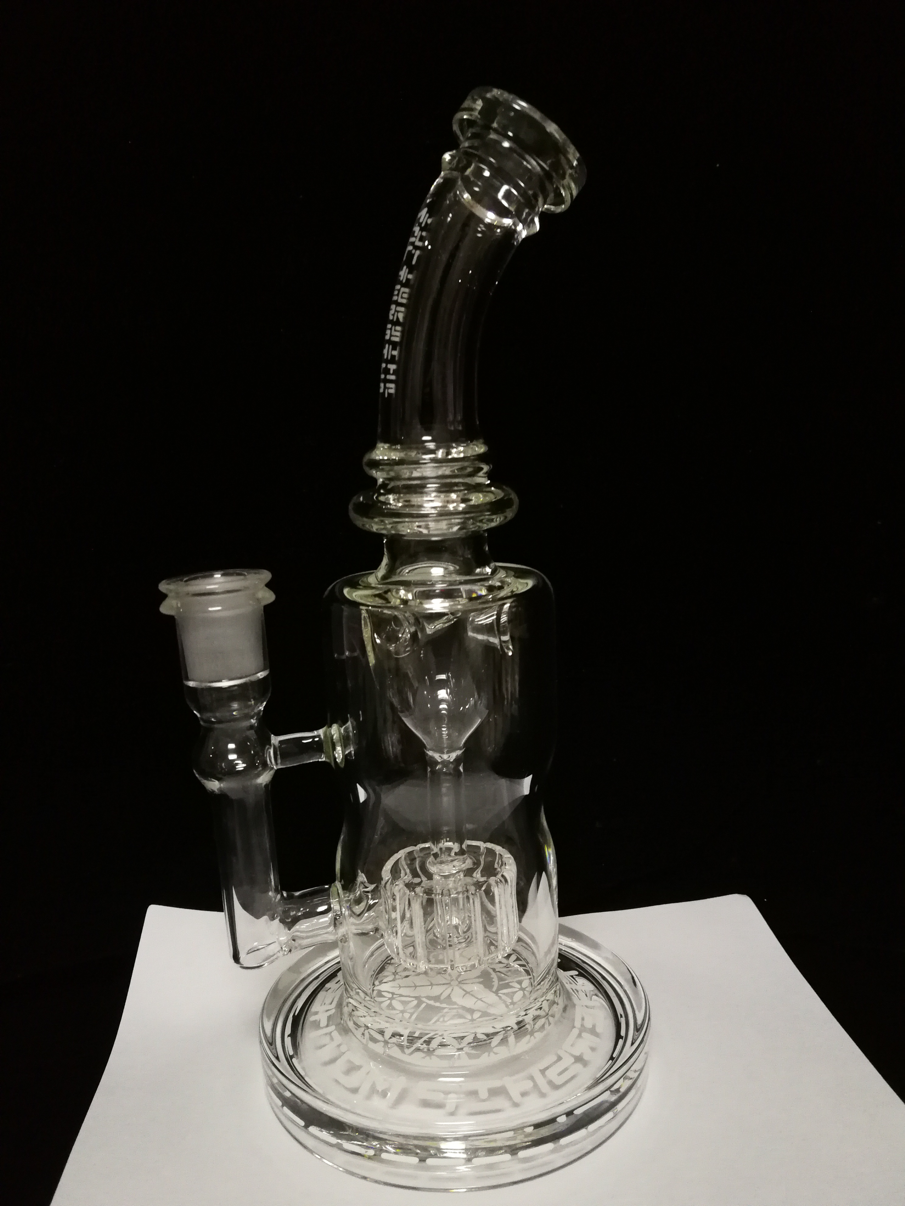 

2020 mother-ship Torus glass bongs works incycler oil rigs dab rig smoking water pipes mothers logo optional 14.4mm joint hookahs