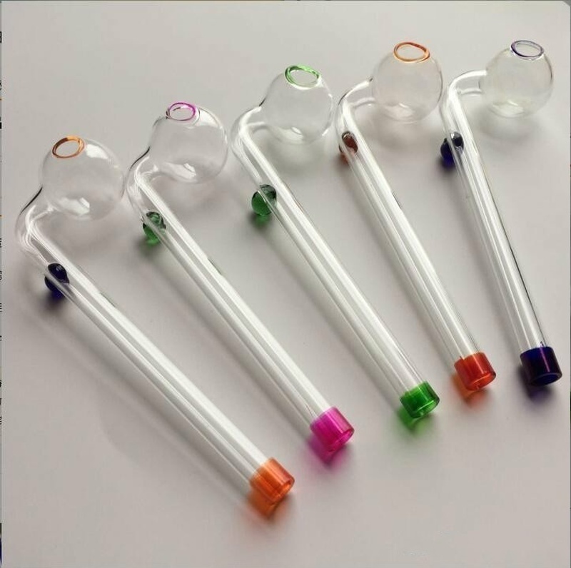 

6.1Inch Pyrex Glass Oil Burner Pipe Colored Thick Glass Hand Pipe Clear Smoking Pipes with Different Balancer Water Pipe Smoking Accessories