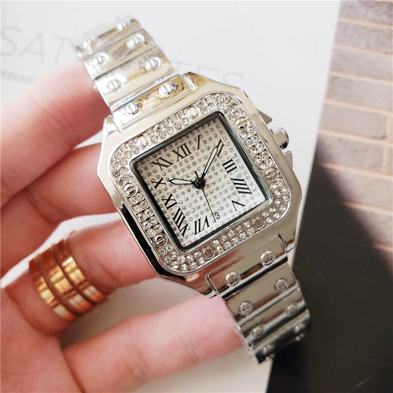 

2019 Brand woman luxury designer watches mens fashion full diamond watch lady top quality gold tag wristwatch