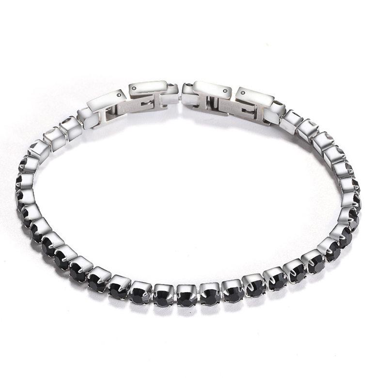 

Tennis Bracelets Jewelry New Fashion High Quality Zircon Women Bracelets Brief Stainless Steel Women Bracelets Jewelry