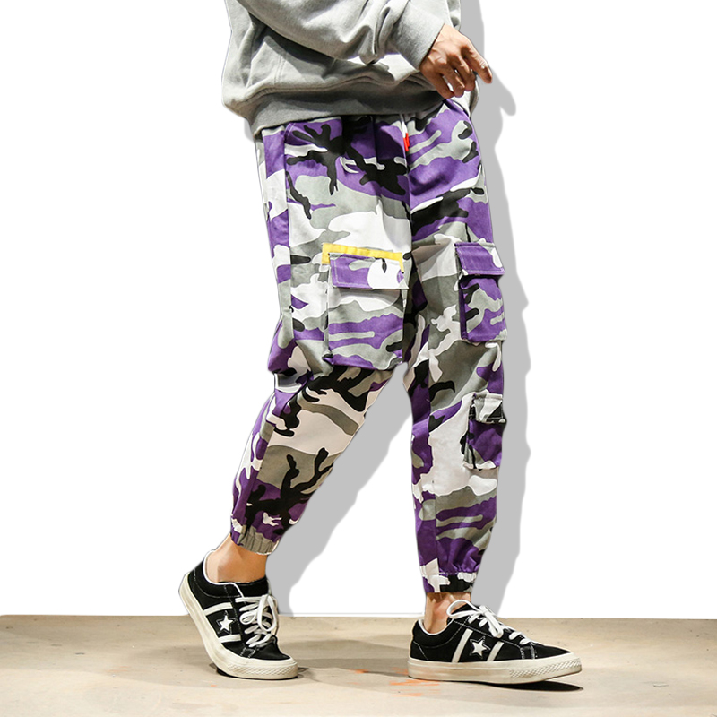 Pantalon De Camuflaje Morado Para Hombre Online Pantalon De