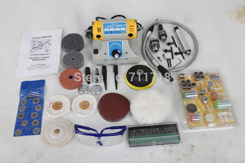 

Mini Bench Lathe Engraving Machine Electric Grinder Polisher Driller Cutterbar Dremel Tools 350w 2700 R/Min