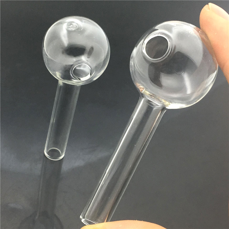 

70mm clear Pyrex oil burner pipe thick glass tube 30mm OD Ball for water Smoking Glass pipe bongs oil rig Hookah Bubbler Tool
