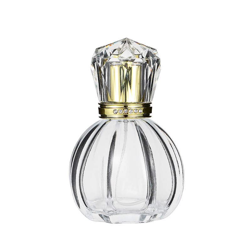 

50ml Perfume Bottles Transparent Glass Sprayer Pump Empty Bottle Portable Clear Travel Refillable Bottle For Cosmetic Container