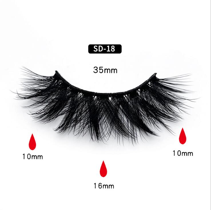

2019 For Party Make Up Tool With Cosmetic HUAPAN 3D Mink Eyelashes Eyelash Messy Eyelash Extension false makeup Sexy Eyelash
