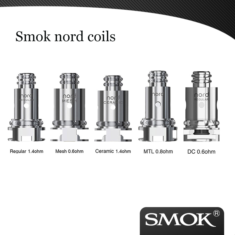 

Original Smok Nord Coils REGULAR 1.4ohm MESH 0.6ohm NORD CERAMIC coil 1.4ohm Mesh MTL 0.8ohm For SMOK Nord Kit