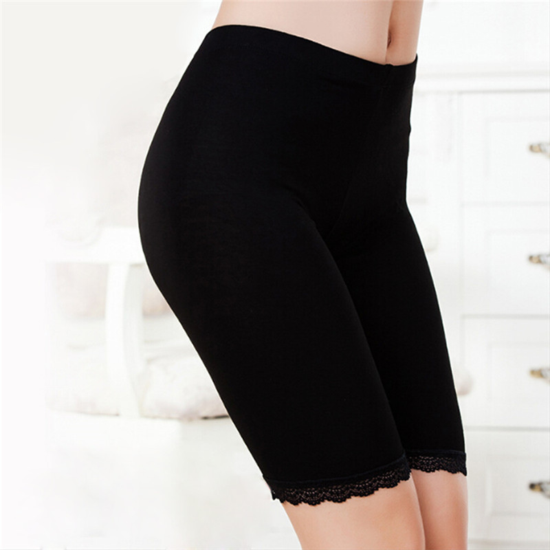 

2018 Fashion Lace Elastic Safety Short Pants Seamless Underwear Briefs Anti-light Party Dress Supplies, Wt2