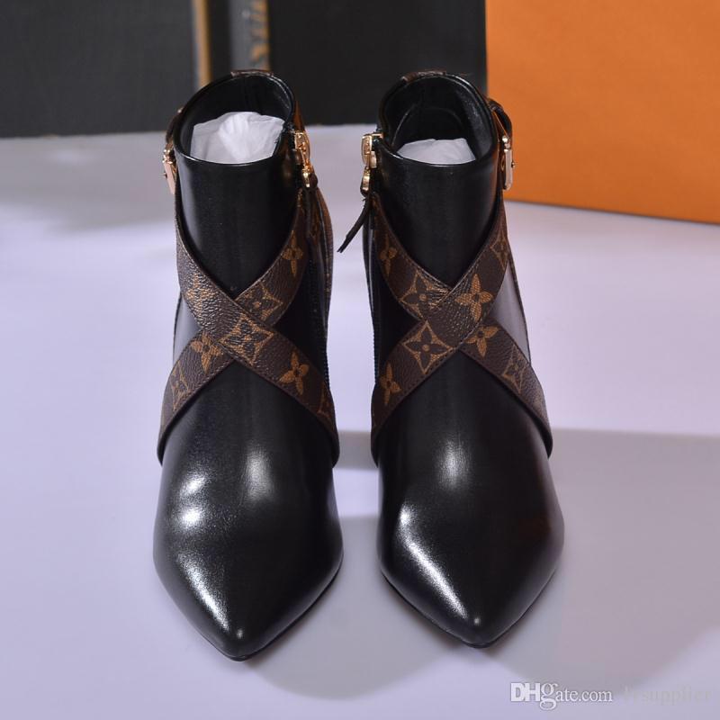 monogram boots wide calf